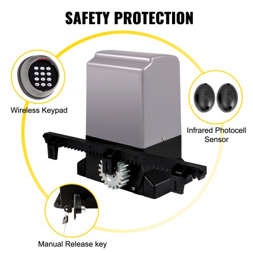 Kit Apricancello Automatico VEVOR - Per Cancelli A Doppia Battenta, Con Telecomando, Fino A 300kg - Foto 2