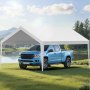 VEVOR Tettoia per Posto Auto Coperto, Telo Superiore per Tenda da Garage 6,09 x 3,65 x 3,05 m, Resistente ai Raggi UV Impermeabile, Tettoia con Passeggini a Sfera, Telaio non Incluso, Bianco