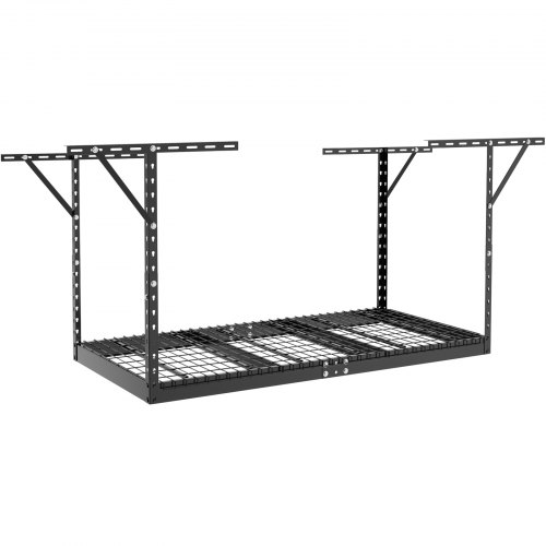 Scaffale Portaoggetti Da Garage Regolabile 4 Set - Rack In Metallo Per Soffitto, Capacità 63kg, Adatto A Bidoni - 5