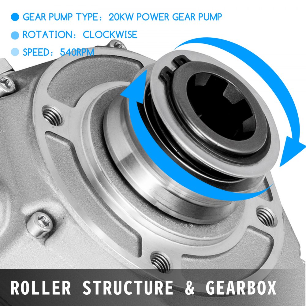 Pompa Idraulica Cambio 540 Rpm Pompa Pto Idraulica Cilindro Trattore 60cc 127l