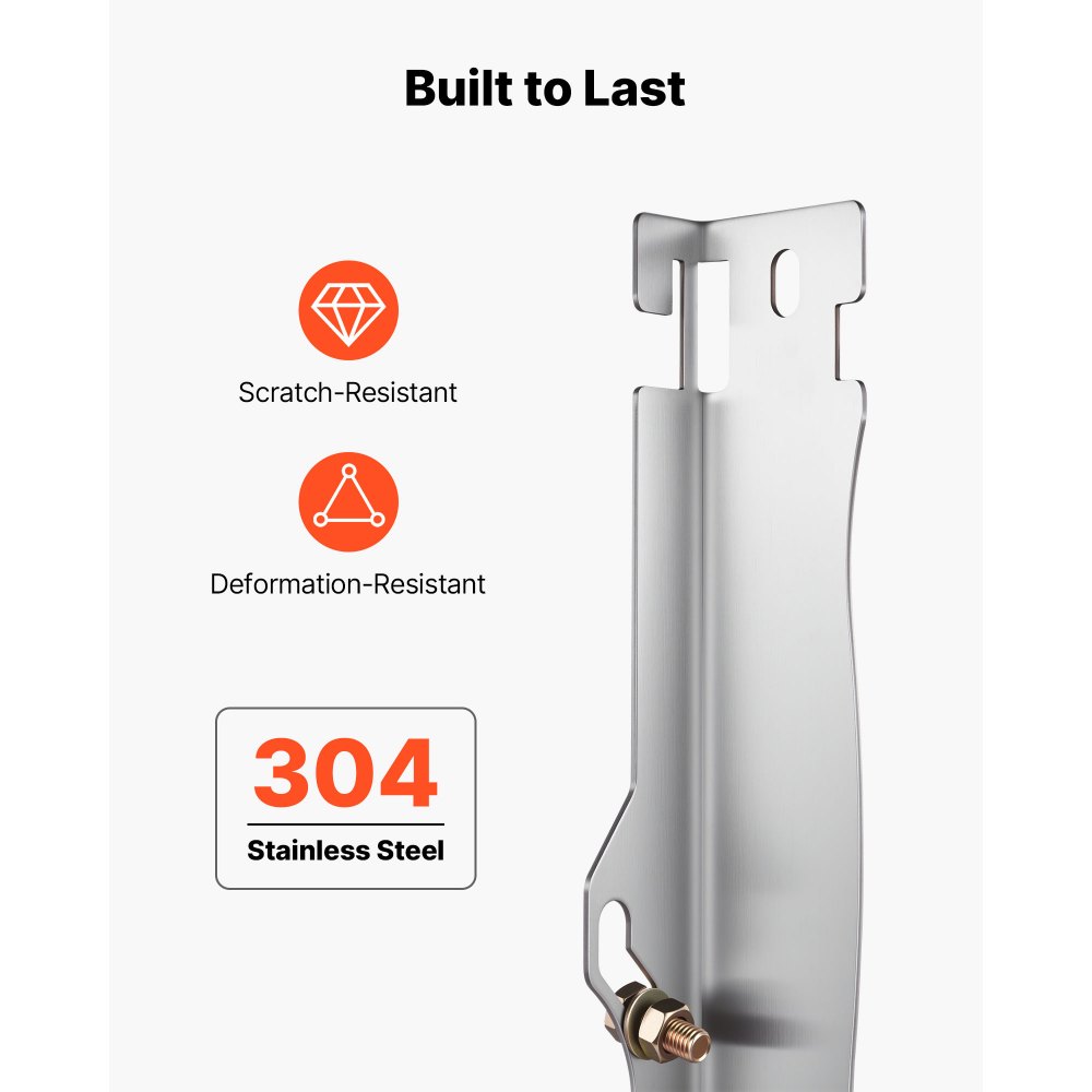 VEVOR Strumento di Allineamento Ruote, 2 Pezzi di Calibri di Allineamento in Acciaio al Carbonio per Impieghi Gravosi, per Ruote Automobilistiche Compatibili con Auto, Camion, SUV e Veicoli