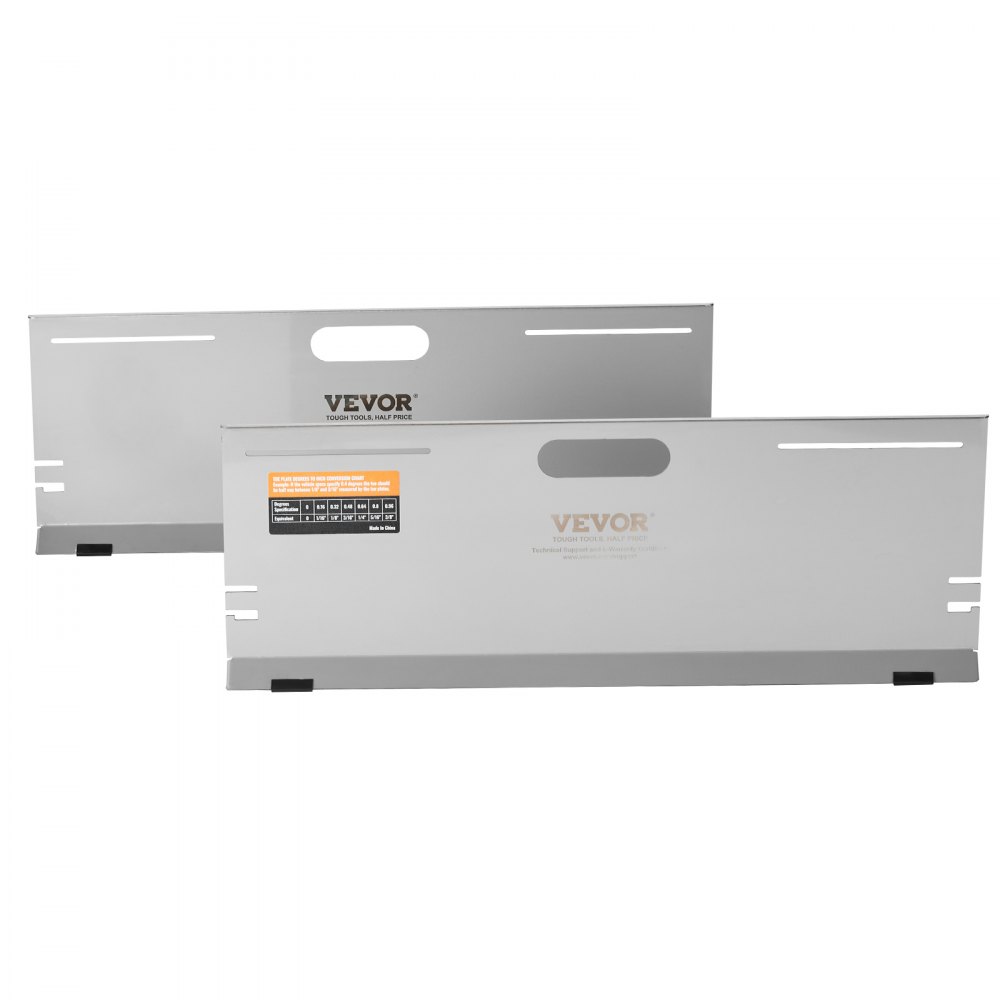 VEVOR Strumento per Allineamento Ruote, Piastre per Punta per Strumenti di Allineamento 2 Pezzi, Piastra per Strumenti per Misurazione dell'Angolo della Punta in Acciaio Inox, 4 Aste di Allineamento