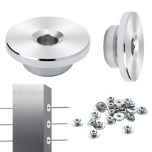 VEVOR Kit da 51 pacchi per ringhiere per cavi da 1/8", manicotti protettivi per ruote, pacchetto tenditore terminale nero invisibile 1/8", coperture di protezione con foro orizzontale da 0,41 pollici