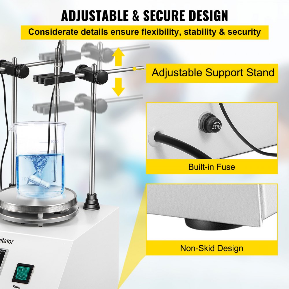 Agitatore Magnetico 4 Unità Termostatico Miscelatore Con Barre Di Agitazione