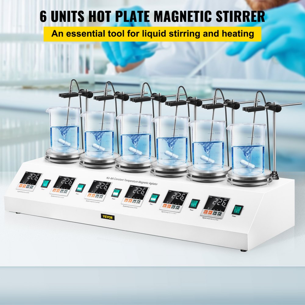 Agitatore Magnetico Magnetic Stirrer Termostato Ancoretta Riscaldamento 1000ml