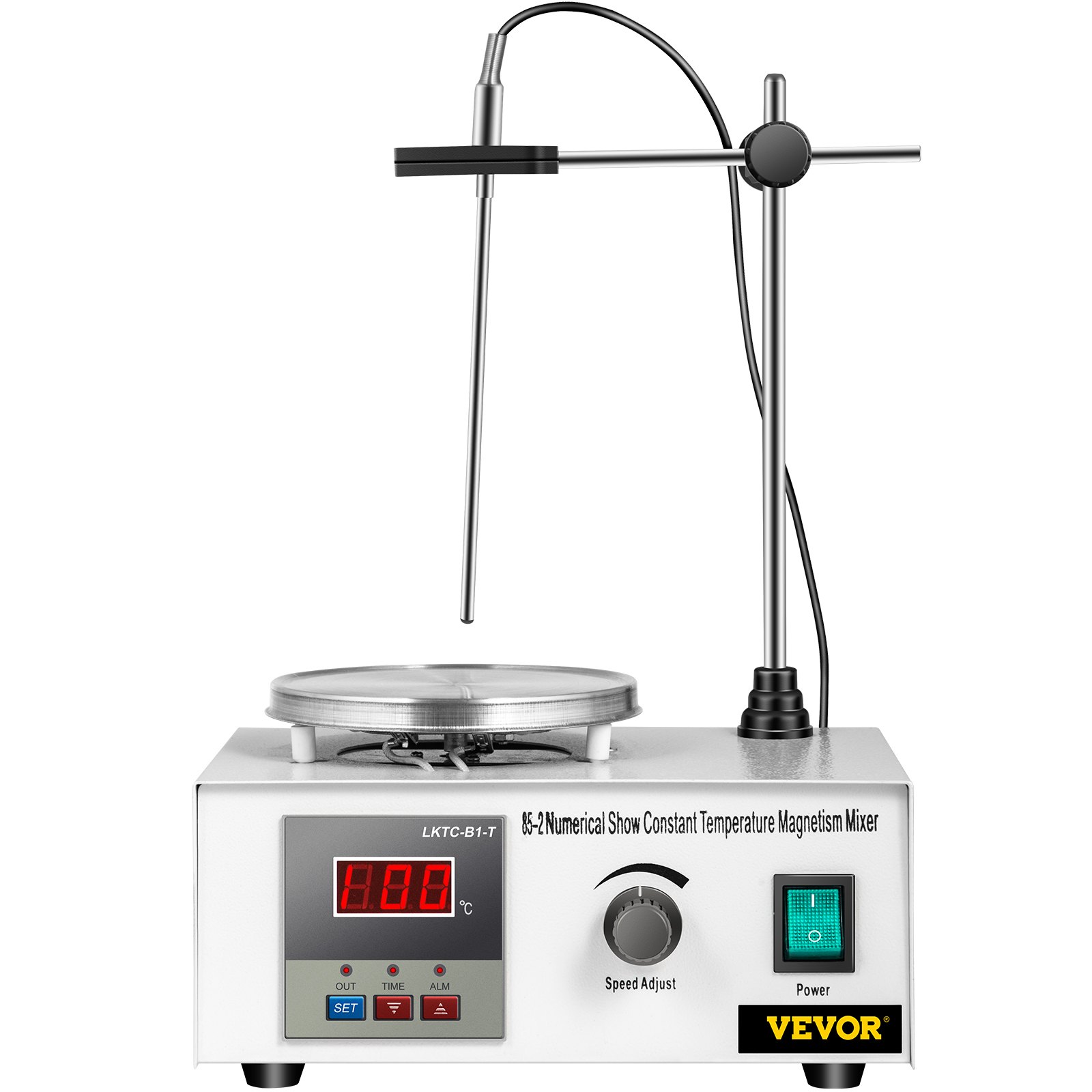 VEVOR 85-2 Magnetic Stirrer with Hot Plate, 2000RPM Magnetic Stirrer Mixer Hot Plate, 1000ML Digital Magnetic Stirrer Magnetic Mixer 200W Digital Display Magnetic Stirrer Mixer