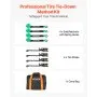 VEVOR Cinghie di Fissaggio per Pneumatici di Rimorchio 50,8 x 3048 mm con Gancio e O-squillo per Impieghi Gravosi, Resistenza alla Trazione di 4540 kg e Capacità di Carico di 1512 kg, Verde