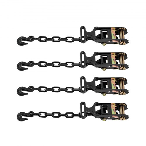 VEVOR Cinghie Di Fissaggio Per Pneumatici – 50,8 Mm X 2,4 M, Gancio A Molla, Carico 1512 Kg, Resistenza 4540 Kg