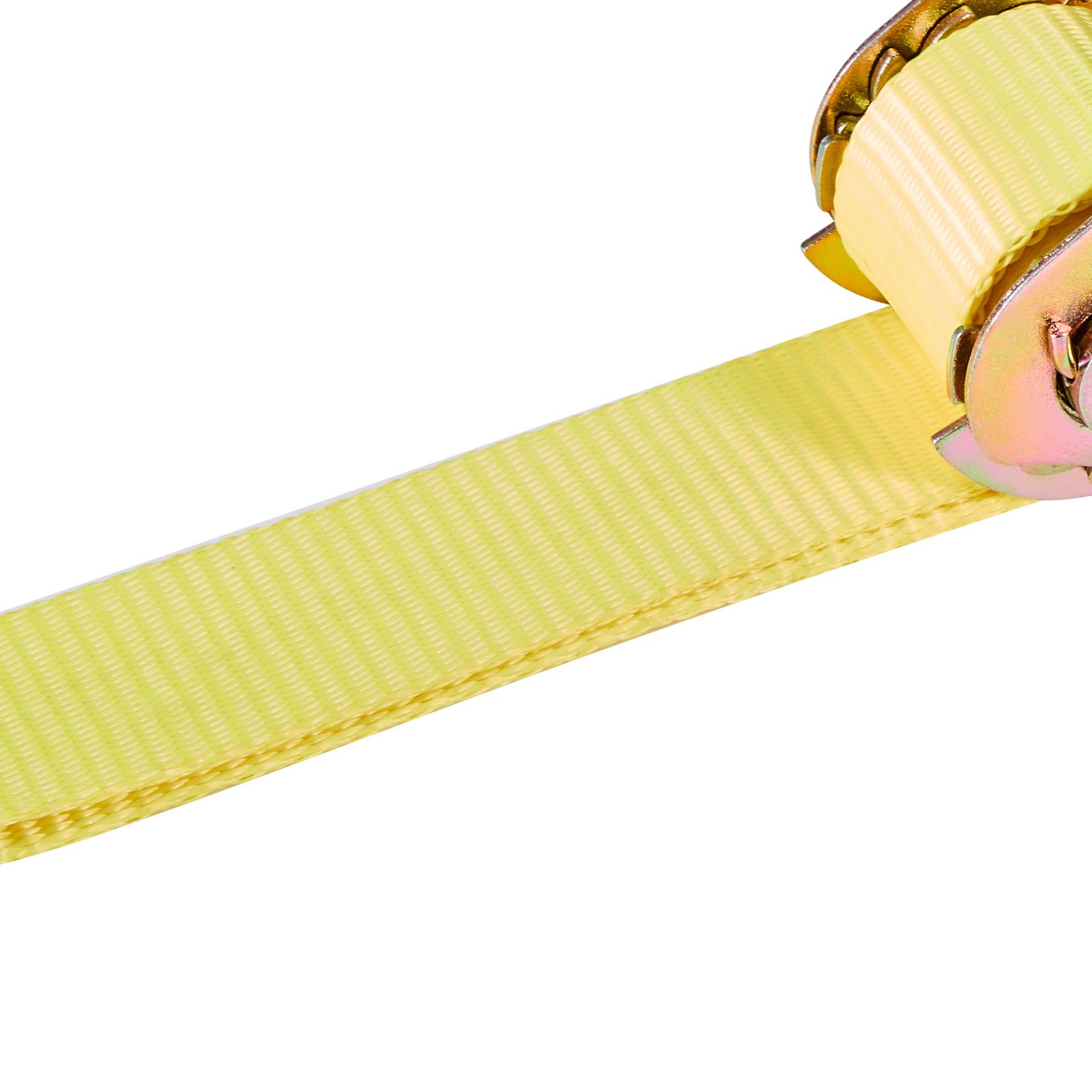 VEVOR Cinghie di Fissaggio per Pneumatici di Rimorchio 50,8 x 3048 mm con Gancio e O-squillo per Impieghi Gravosi, Resistenza alla Trazione di 4540 kg e Capacità di Carico di 1512 kg, Giallo