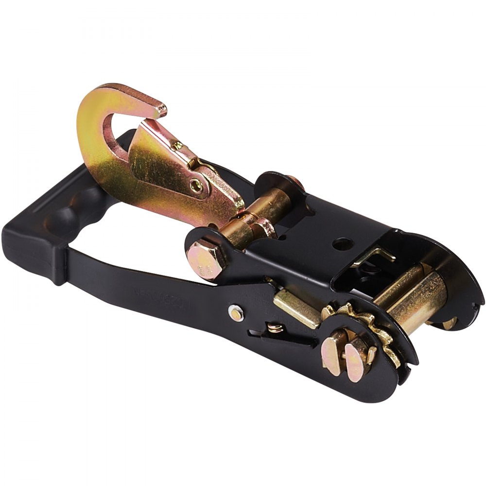 VEVOR Kit Cinghie di Ancoraggio a Cricchetto, Cinghie per Pneumatici 4x304,8 cm, Carico di Lavoro2,5 T, Resistenza alla Rottura 5 T, Auto per Autovetture, Camion, Rimorchio