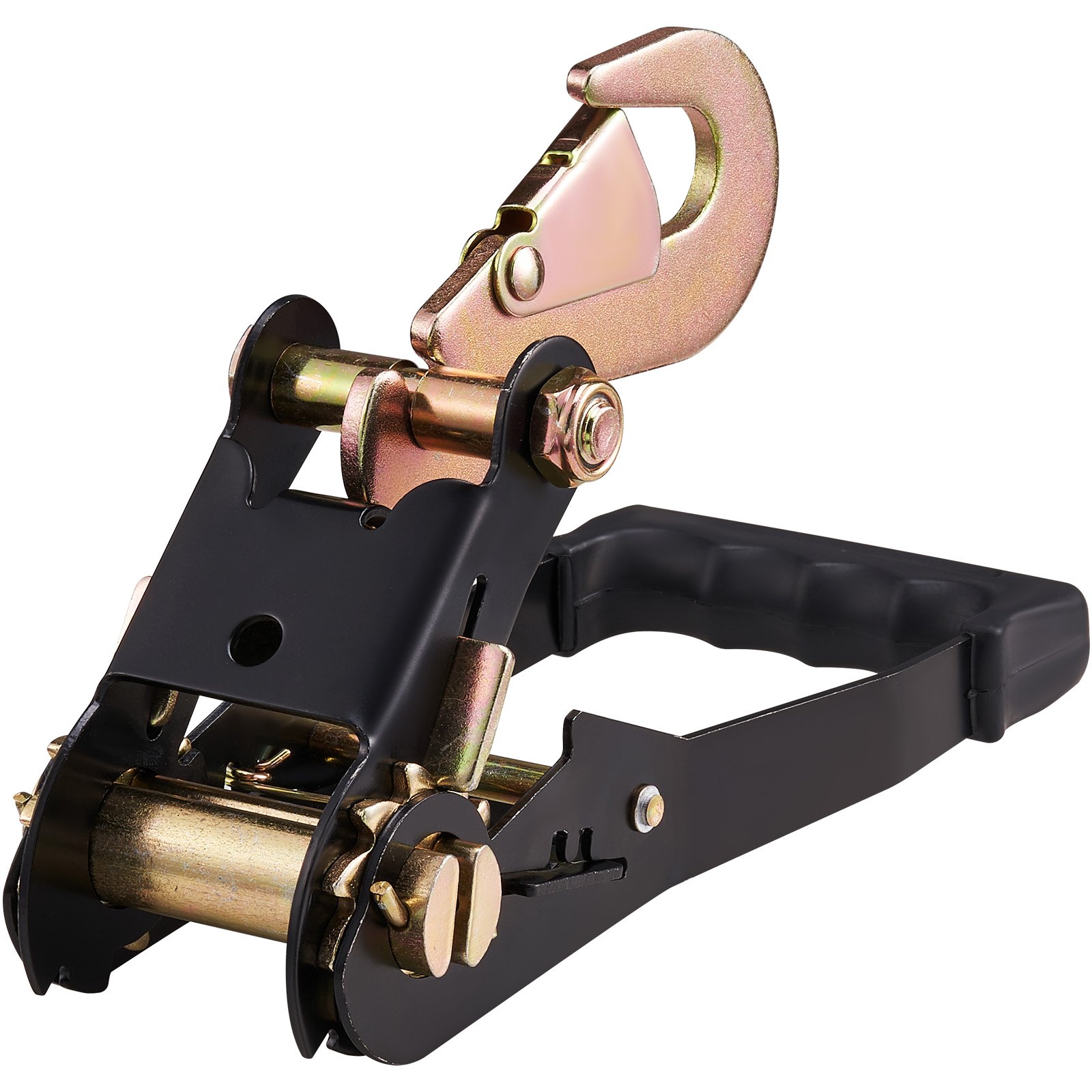 VEVOR Kit Cinghie di Ancoraggio a Cricchetto, Cinghie per Pneumatici 4x304,8 cm, Carico di Lavoro2,5 T, Resistenza alla Rottura 5 T, Auto per Autovetture, Camion, Rimorchio