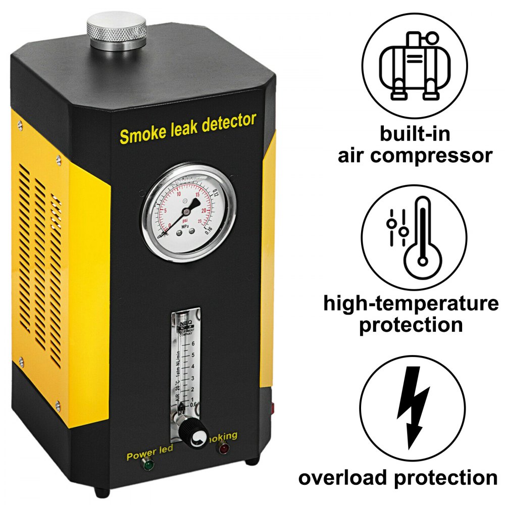 12v Autool Sdt-206 Smoke Leakage Test Automotive Diagnostic Leak Locator For Car