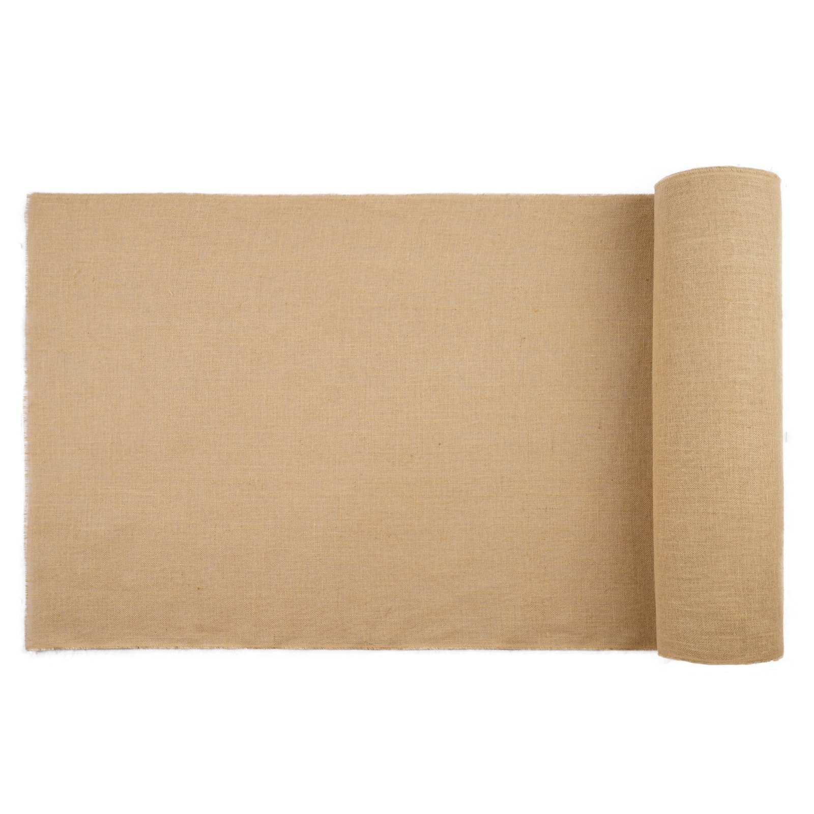 VEVOR Rotolo di Tessuto di Juta, 1016 mm x 22,86 m 50 x 50 Rotoli di Tessuto di Juta Naturale ad Alta Densità, Rotolo di Tessuto di Juta per Avvolgere Alberi, per Decorazioni, Artigianato, Matrimonio