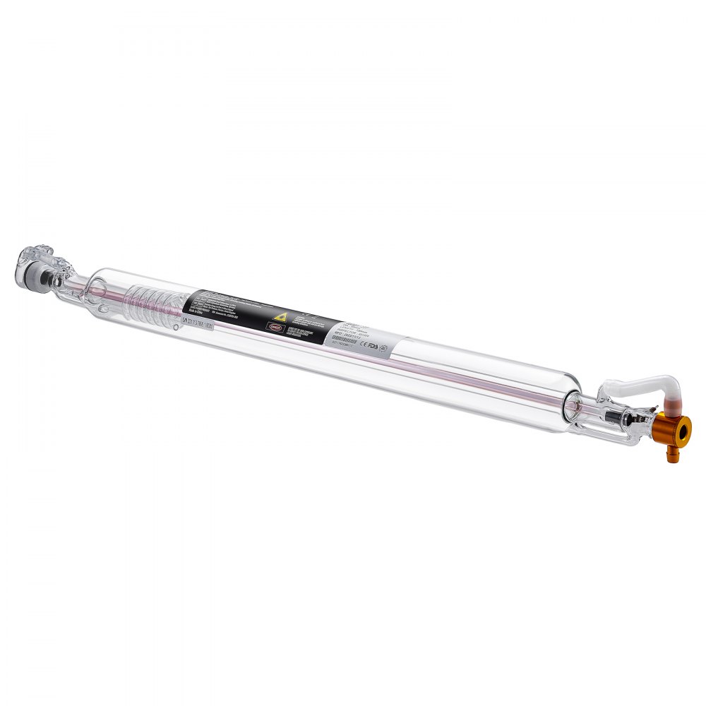 VEVOR Tubo Laser CO2 40W Tubo Laser per Incisione Lunghezza 720mm Diametro 50mm Alta Trasmittanza Parte di Ricambi, Tubo Laser CO2 per Macchine per Incisione Marcatura Laser Taglio Tessuto Acrilica