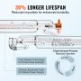 VEVOR Tubo Laser CO2 50W Tubo Laser per Incisione Lunghezza 850mm Diametro 50mm Alta Trasmittanza Parte di Ricambi, Tubo Laser CO2 per Macchine per Incisione Marcatura Laser Taglio Tessuto Acrilica