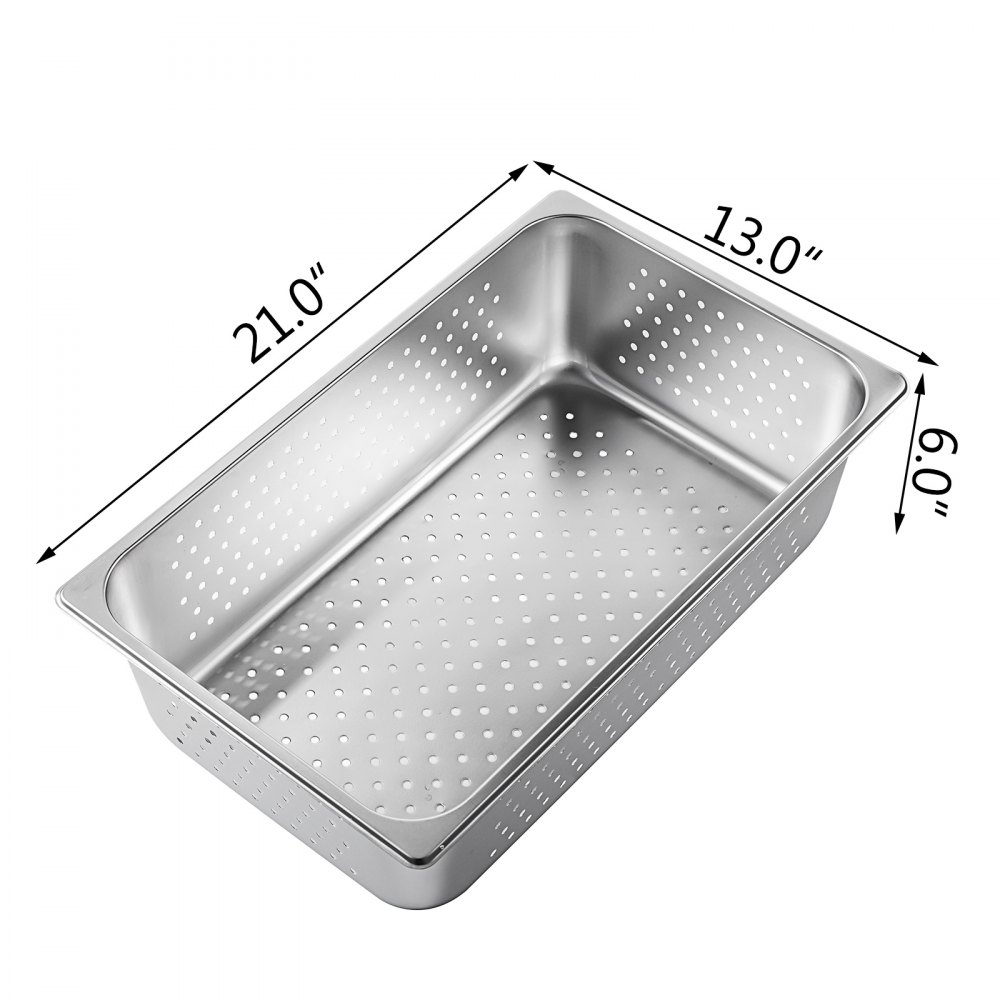 Vassoio Rettangolare Perforato 53x32,5x15cm Vassoio Con Buchi In Acciaio 4 Pcs