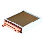 VEVOR Scambiatore di Calore Acqua-Aria 356 x 356 mm, Serpentina HVAC con Tubi in Rame e Alette in Alluminio, Fino a 65K BTU, per Riscaldamento Idronico, Caldaie a Legna e Sistemi di Raffreddamento