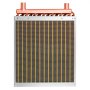 VEVOR Scambiatore di Calore Acqua-Aria 356 x 356 mm, Serpentina HVAC con Tubi in Rame e Alette in Alluminio, Fino a 65K BTU, per Riscaldamento Idronico, Caldaie a Legna e Sistemi di Raffreddamento