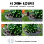 VEVOR Bordatura in Acciaio per Giardini, Confezione da 5 Bordi per Giardini in Acciaio, Strisce da 39" L x 3" H, Bordi per Martellatura, Bordi per Giardini per Cortile, Giardino, 3,15"