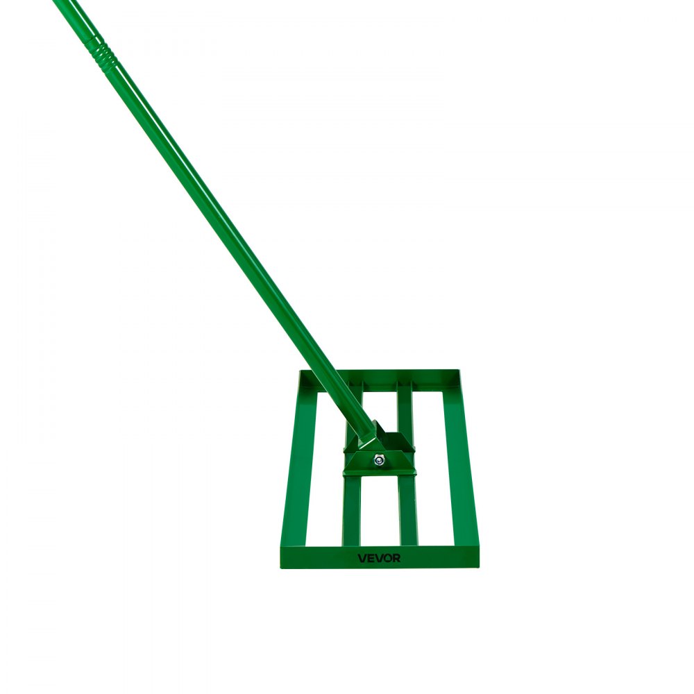VEVOR Rastrello Livellatore per Prato 121,5 x 25,2 cm Manico in Acciaio Lunghezza 198 cm, Rastrello Livellatore per Giardino Campi da Golf Sabbia Terreno Compost Piastra in Lega di Alluminio