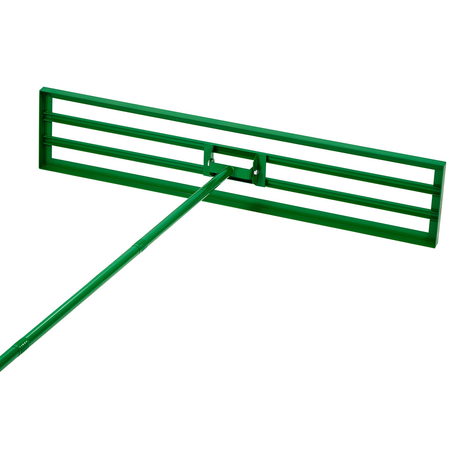 VEVOR Rastrello Livellatore per Prato 121,5 x 25,2 cm Manico in Acciaio Lunghezza 198 cm, Rastrello Livellatore per Giardino Campi da Golf Sabbia Terreno Compost Piastra in Lega di Alluminio