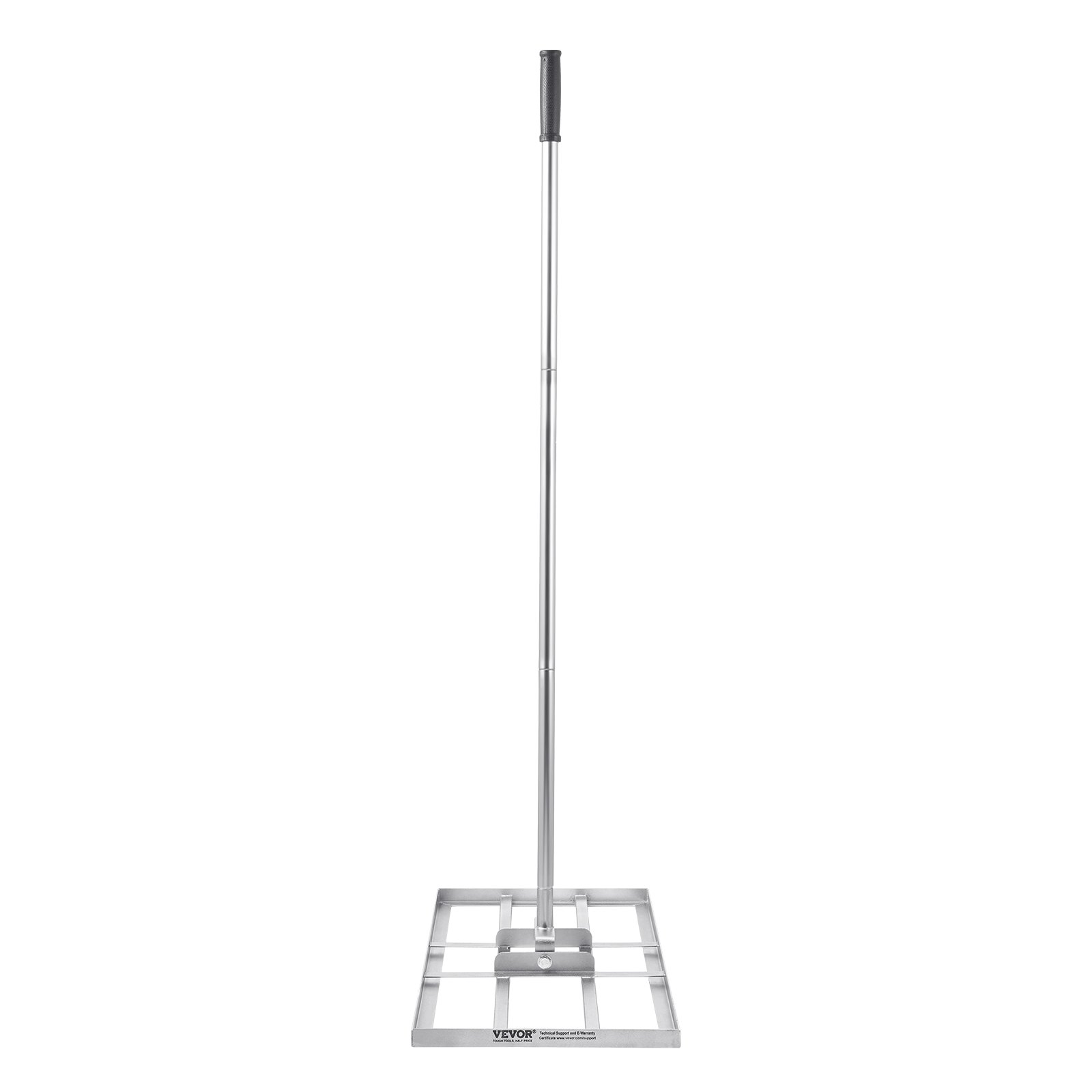 VEVOR Rastrello Livellatore per Prato, Livellatore in Acciaio al Carbonio Antiruggine con Manico da 2130 mm, Piastra di Base da 254 x 1219 mm Regolabili per Campo da Golf da Giardino