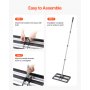 VEVOR Rastrello Livellatore per Prato Campo da Golf Piastra Base 254x431 mm
