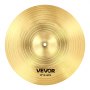 VEVOR 3-piece cymbal set, alloy cymbals, drum set including 355 mm hi-hat, 400 mm crash, 505 mm ride cymbal, drumsticks and cymbal bag, cymbal package for drummers