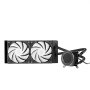 VEVOR Dissipatore di Calore a Liquido per CPU, 2 Ventole PWN da 120 mm e Pompa, con Display LCD da 283 x 120 x 56 mm e Luce ARGB, per Intel 115X/1366/2011/1700/1200, AMD AM4/AM5, Nero