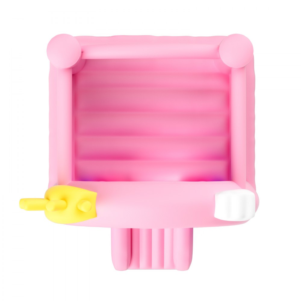 VEVOR Castello Gonfiabile, Trampolino per Casetta da Gioco per Interni/Esterni, Castello Gonfiabile per Bambini con Ventilatore, Scivolo, Borsa di Stoccaggio, Castello Gonfiabile 280x230x230 cm