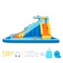 VEVOR Castello Gonfiabile da Esterno per Bambini Parco Acquatico 353x400x235 cm, Castello Gonfiabile con Scivolo Parete da Arrampicata Capienza ca. 3-4 Bambini 3-8 Anni, Gioco d'Acqua per Esterno