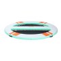 VEVOR Inflatable Floating Dock, 3.05x2.44 M Round Inflatable Dock Platform, Non-Slip Water Air Mat with Portable Carrying Bag & Detachable Ladder, Float Water Platform Island Raft for Pool Beach Ocean