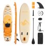 VEVOR Tavola da Paddle Gonfiabile con Sedile 304,8 x 83,8 x 15,2 cm Tavola da Paddle SUP Ultraleggera, con Accessori, Pompa, Pagaia, Pinna, Zaino, Guinzaglio per Caviglia, Cinghia, per Giovani Adulti