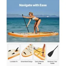 VEVOR Tavola da Paddle in Piedi 335,2 x 83,8 x 15,2 cm Capacità di Peso 168 kg