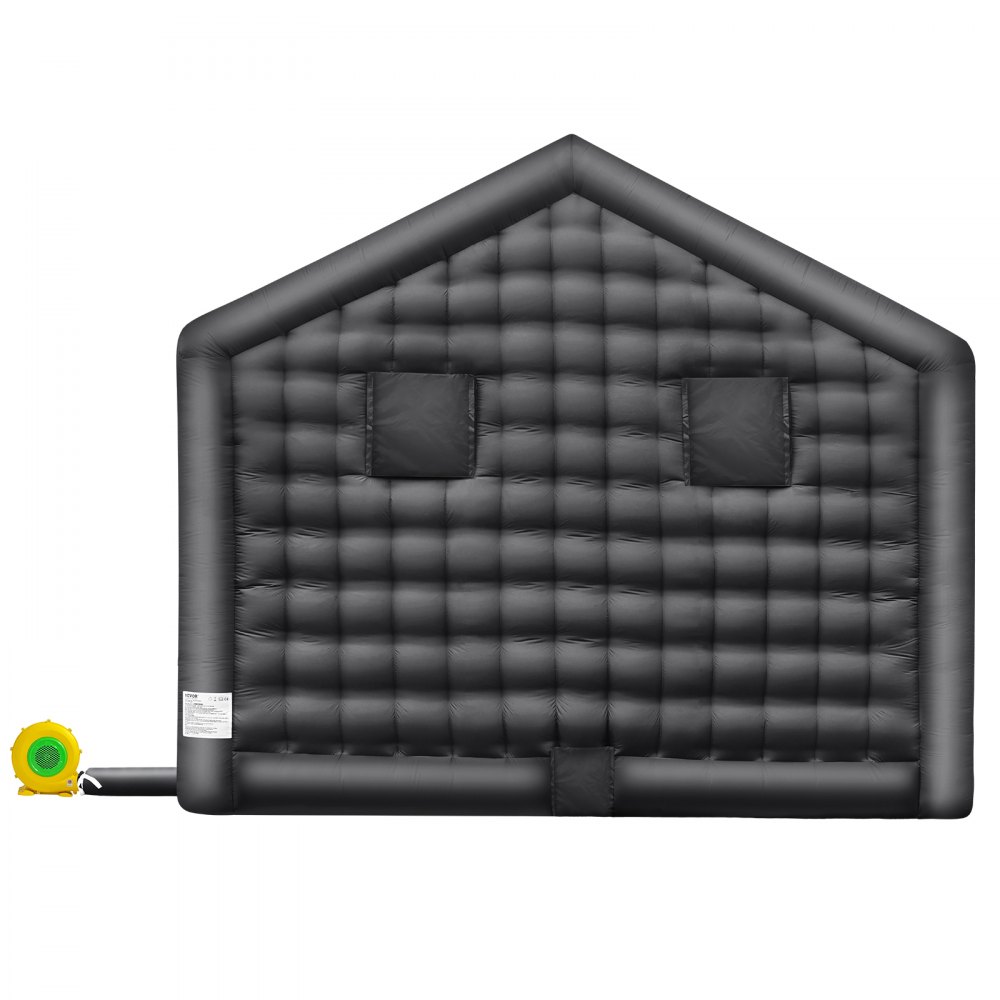 VEVOR Tenda Gonfiabile per Feste da Discoteca 5 x 4 x 3,8 m con Luci Nero