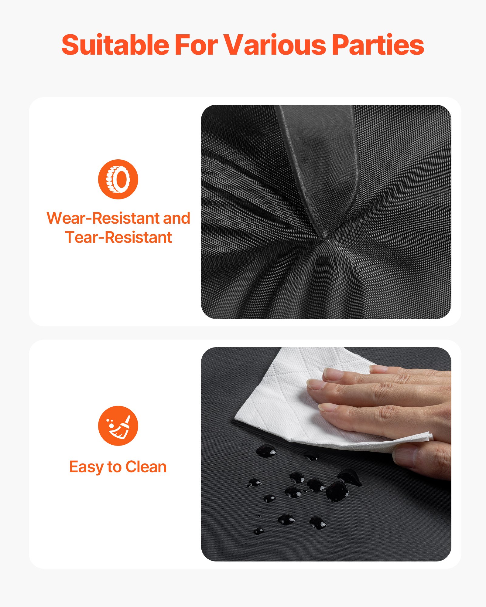 VEVOR Tenda da Discoteca Gonfiabile, 8 x 6 x 4 m, con Ventilatore da 1100 W e Sacco di Sabbia, Tenda da Discoteca Gonfiabile Ventilata con 2 Finestre, per Eventi, Compleanni, Matrimoni e Feste