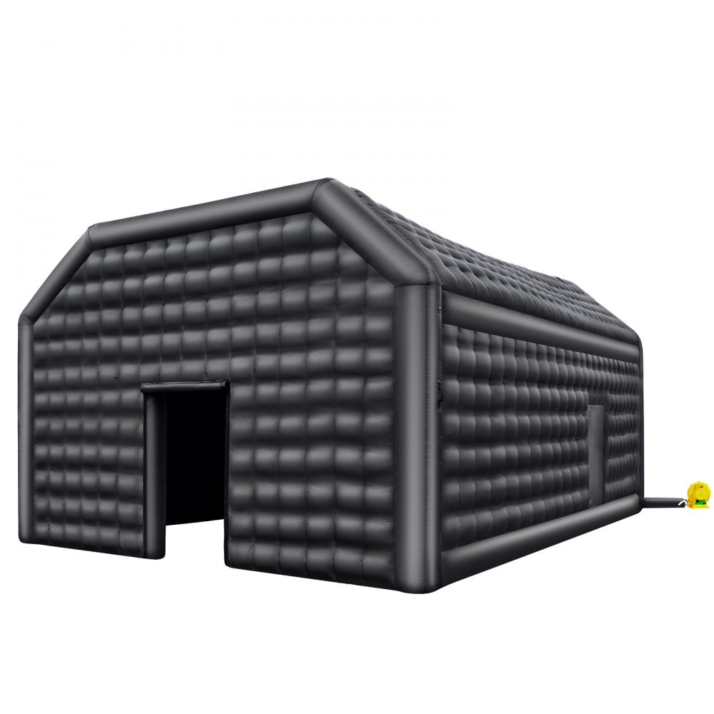 VEVOR Tenda Gonfiabile per Feste da Discoteca con Luci 680 W Nero 9 x 6 x 4 m