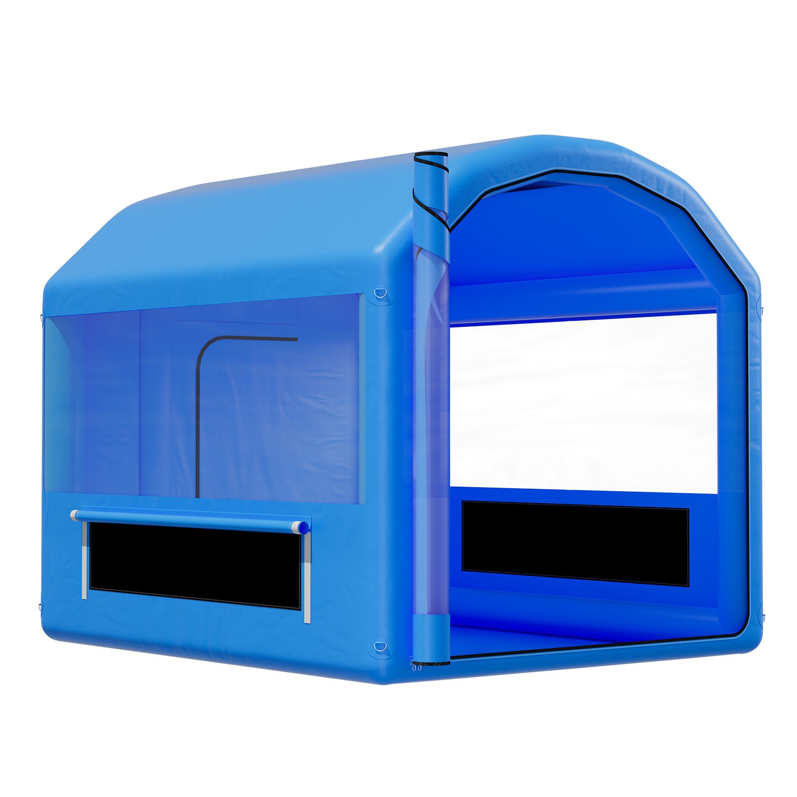 VEVOR Cabina di Verniciatura Spray Gonfiabile 3 x 2,5 x 2,5 m, Tenda per Cabina di Vernice a Spruzzo con Ventilatore da 550W Filtraggio d'Aria, Tetto Rotondo, per Parti Metalliche di Automobilistici