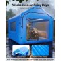 VEVOR Cabina di Verniciatura Spray Gonfiabile 4 x 3 x 2,8 m, Tenda per Cabina di Verniciatura a Spruzzo Sistema di Filtraggio dell'Aria, Tetto Triangolare, Tessuto Oxford, Automobilistici