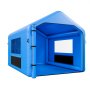 VEVOR Cabina di Verniciatura Spray Gonfiabile 4 x 3 x 2,8 m, Tenda per Cabina di Verniciatura a Spruzzo Sistema di Filtraggio dell'Aria, Tetto Triangolare, Tessuto Oxford, Automobilistici
