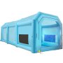 VEVOR Cabina di Verniciatura Gonfiabile Cabina per Verniciatura a Spruzzo con Soffiatori, Cabina di Verniciatura Gonfiabile Dimensioni Esterne 12 x 5 x 4 m, Cabina di Verniciatura per Auto, Blu