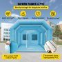 VEVOR Tenda Gonfiabile per Cabina di Verniciatura, Tenda Gonfiabile per Cabina di Verniciatura 750W + 350W Cabina di Verniciatura per Auto Tessuto Oxford 210D 4 x 2,5 x 2,2 m Garage per Auto