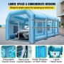VEVOR Tenda Gonfiabile Cabina di Verniciatura Gonfiabile 8 x 4 x 3 m Tenda di Verniciatura Gonfiabile, Cabina di Verniciatura per Auto, Postazione di Lavoro Tessuto Oxford 210D per Verniciatura