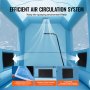 VEVOR Cabina di Verniciatura Gonfiabile, Tenda di Verniciatura Gonfiabile Portatile Potente Ventilatore, Sistema di Filtro dell'Aria, Verniciatura per Auto Veicoli e Mobili 3,9 x 2,4 x 2,4 m, 550 W