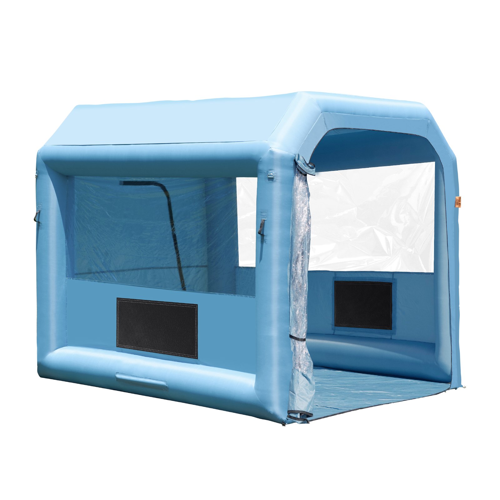 VEVOR Cabina di Verniciatura Gonfiabile, Tenda di Verniciatura Gonfiabile Portatile Potente Ventilatore, Sistema di Filtro dell'Aria, Verniciatura per Auto Veicoli e Mobili 3,9 x 2,4 x 2,4 m, 550 W