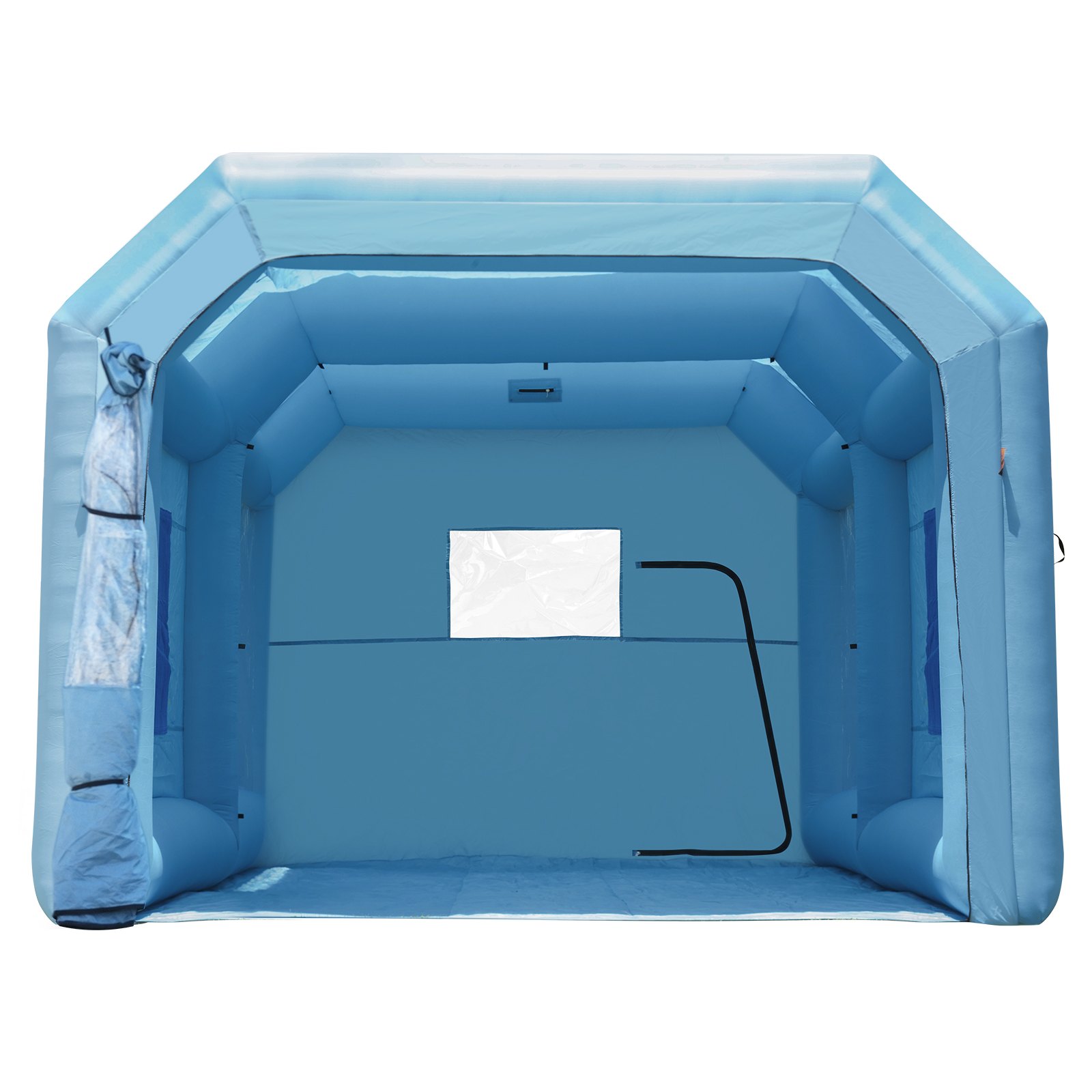 VEVOR Cabina di Verniciatura Gonfiabile, Tenda di Verniciatura Gonfiabile Portatile Potente Ventilatore, Sistema di Filtro dell'Aria, Verniciatura per Auto Veicoli e Mobili 6,4 x 4,1 x 3 m, 1100 W