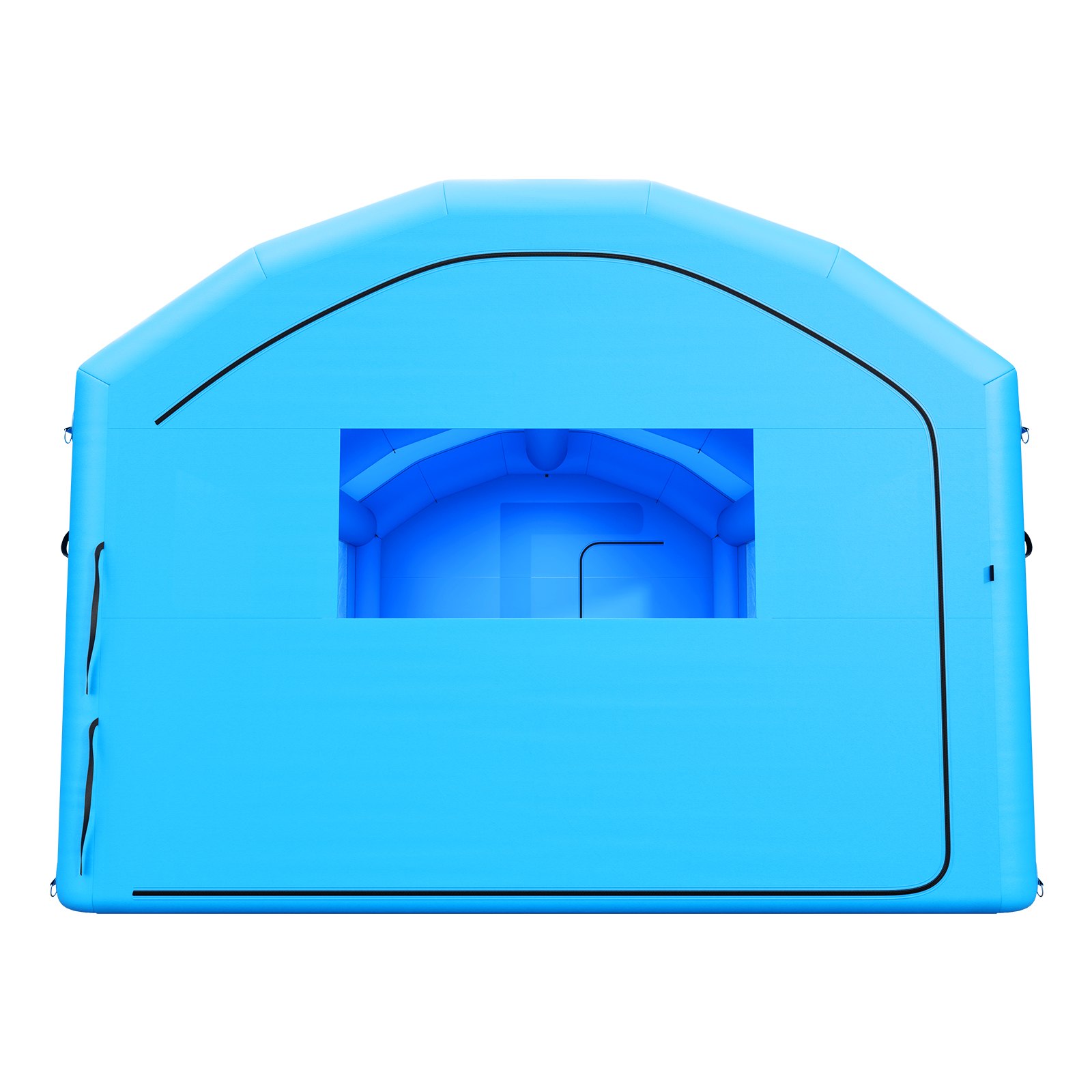 VEVOR Cabina Gonfiabile per Verniciatura a Spruzzo, Cabina Portatile 7 x 4 x 2,75 m, con Soffiatori da 550W a 750W e Filtro in Cotone, con Tetto ad Arco, Colore Blu, per Veicoli Taglia Media e Mobili