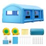 VEVOR Cabina di Verniciatura a Spruzzo Gonfiabile 10 x 6 x 4 m, Tenda Verniciatura Portatile con Soffiatori da 950W e 1100W, con Spogliatoio e Filtro, per Protezione di Piccole Imbarcazioni e Mobili