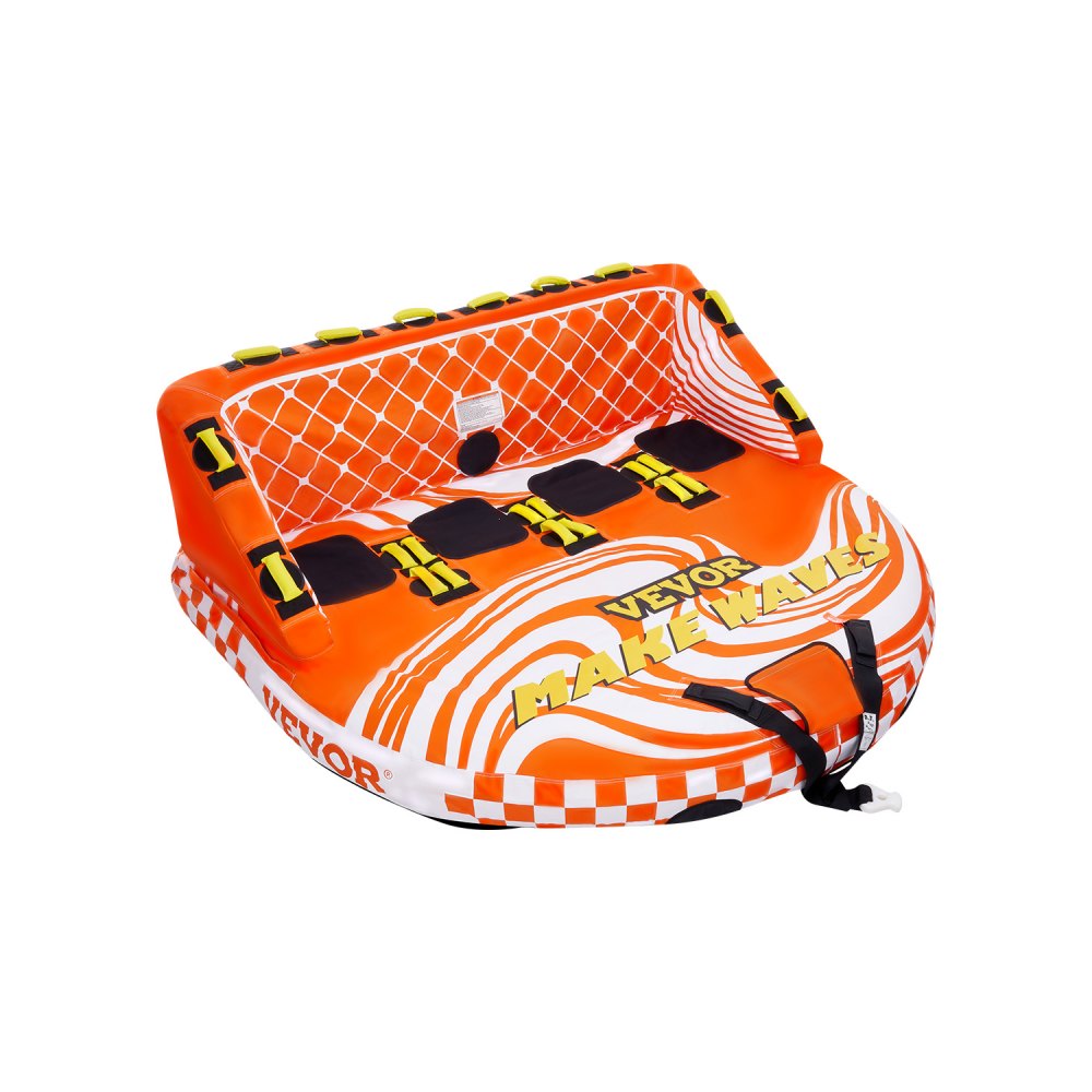 VEVOR Tubo Trainabile per Barche Capienza ca. 1-4 Persone Tappetino Gonfiabile per Barche Attività Acquatiche Carico max. 308kg, Tubo Trainabile per Sport Acquatici Gommone Gonfiabile Feste Nautica