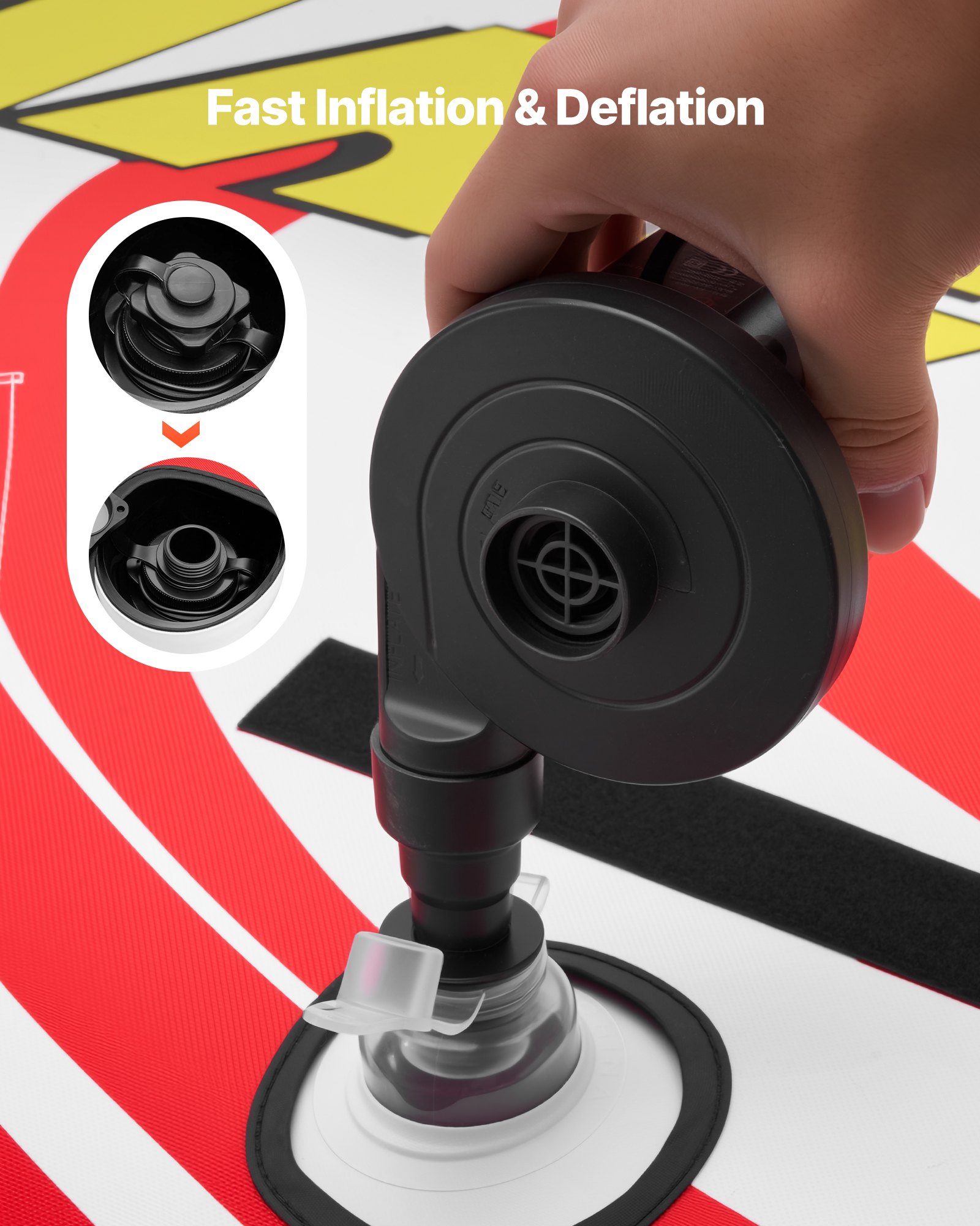 VEVOR Tubo Gommone Gonfiabile Trainabile per Mare Giochi Acquatici, Tubo Gonfiabile Trainabile Capienza ca. 4 Persone Carico max. 308 kg, Gommone a Divano per Barche Gioco d'Acqua Copertura in Nylon